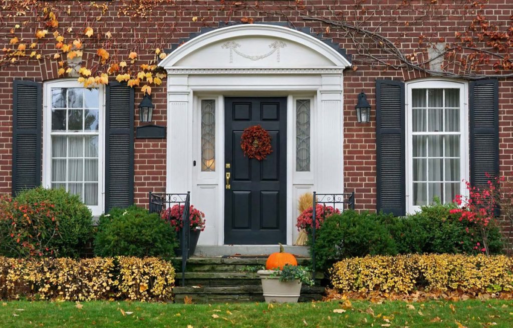 House exterior in October