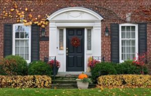 House exterior in October