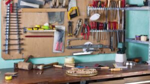 Tools in a workshop