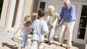 Kids with their grandparents