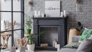 Fireplace mantel