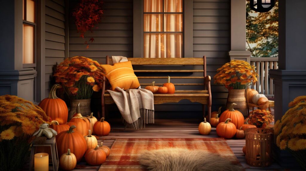 Fall porch